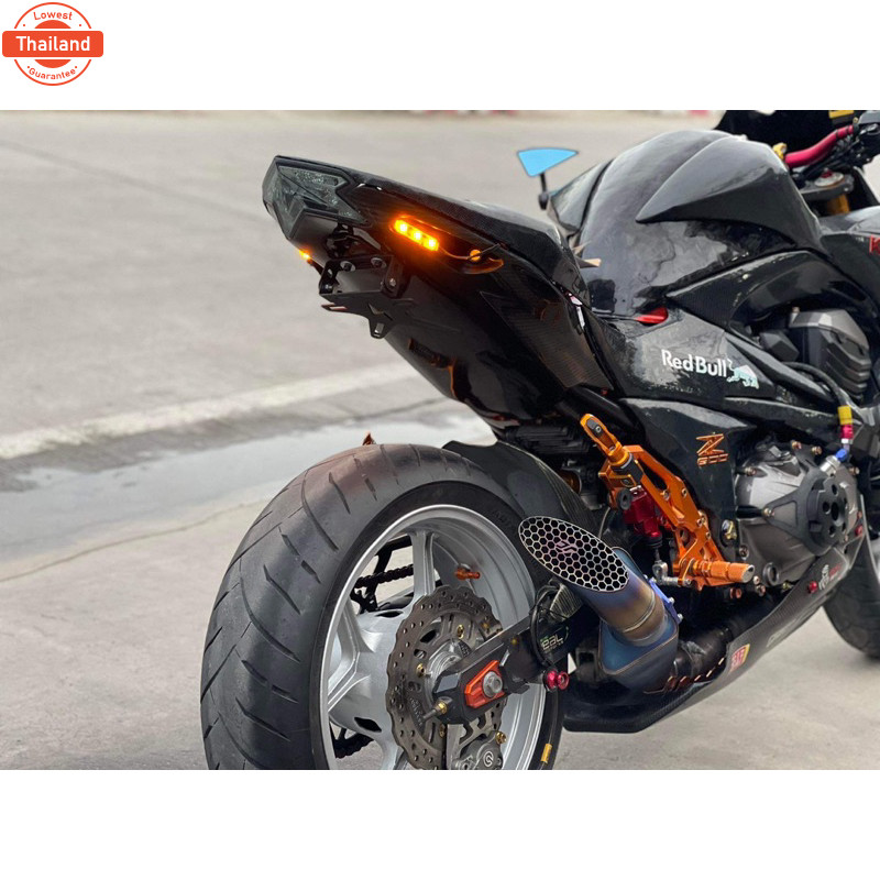 genuine ส่งฟรี*ท้ายสั้น Z300 Z400 Z800 Z900 ER6n z650 zx25rr zx10r มีไฟส่องป้ายแถมฟรีไฟเลี้ยวตาแมว