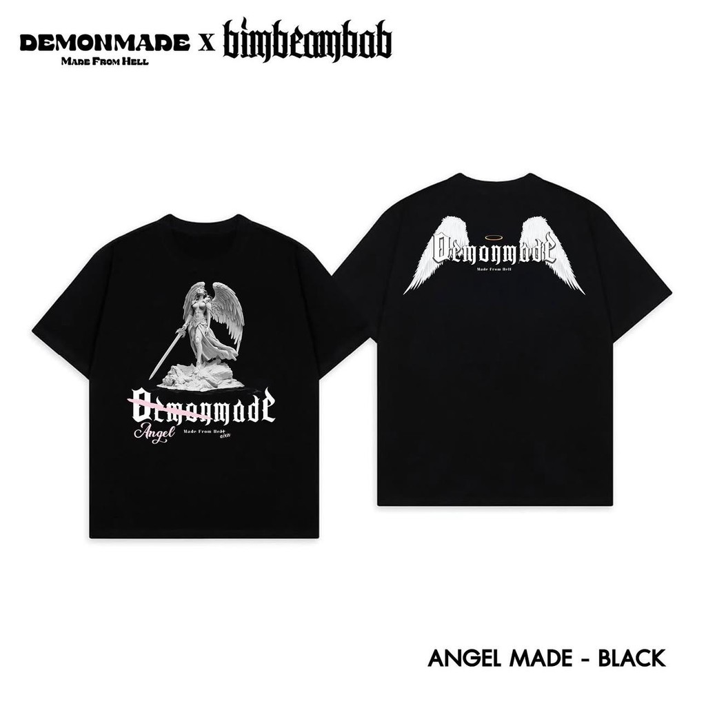 DemonMade "AngleMade" Collection เสื้อยืดทรงโอเวอร์ไซส์ วินเทจ
