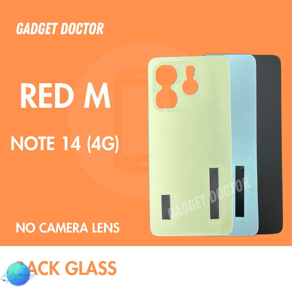 RED M NOTE 14 (4G) กระจกหลัง / ที่อยู่อาศัย / ฝาหลัง { ReadyStock }