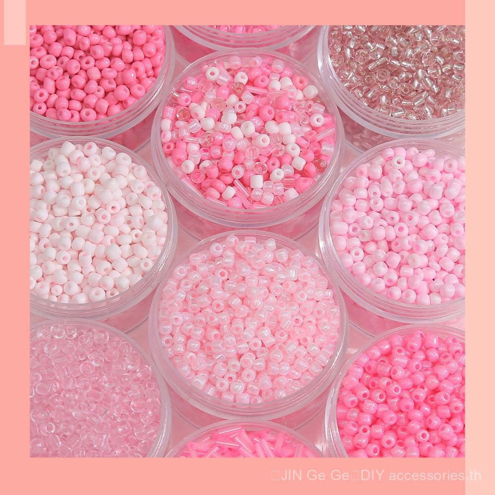[JIN] 10g Pink Series Glass diy Rice Beading Material