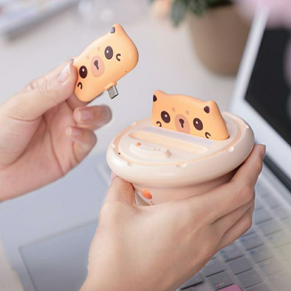 3C Power Bank มาพร้อม 4 สาย Universal Spaceship Power Bank ยานอวกาศ Charger ของขวัญวันเกิด Power Ban