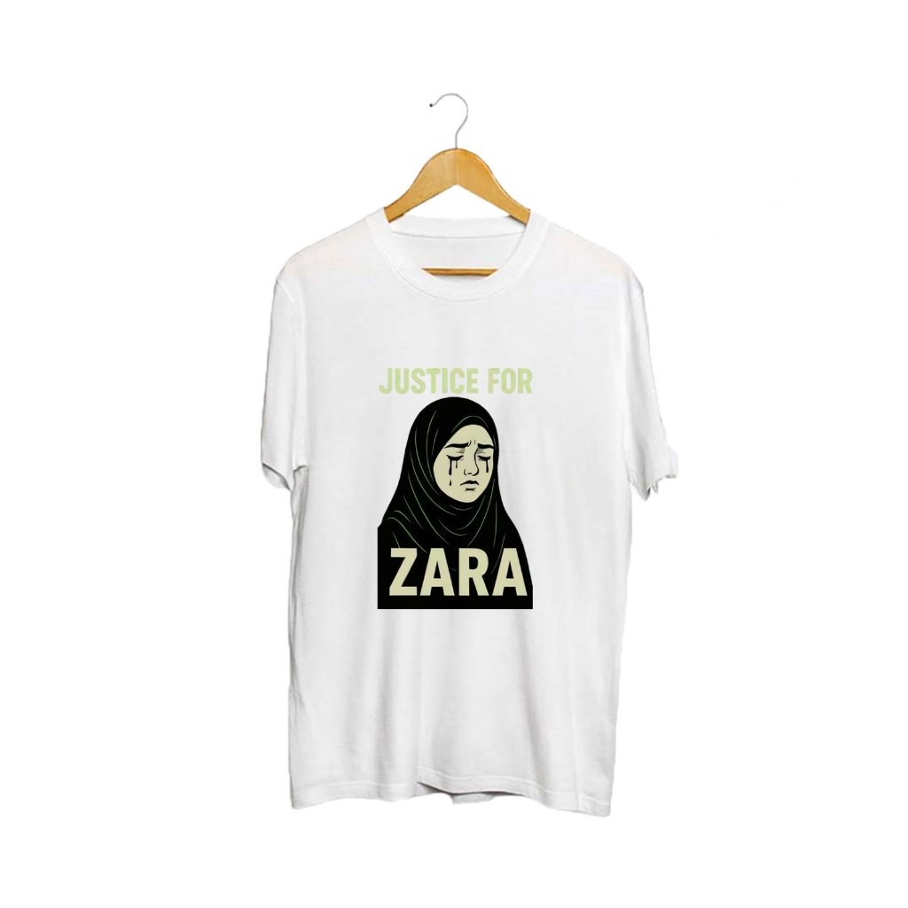 2025 justice สําหรับ Zara Qairina เสื้อผ้าเสื้อยืดแขนสั้น justice สําหรับ Zara-Zara Qairina Stop bul