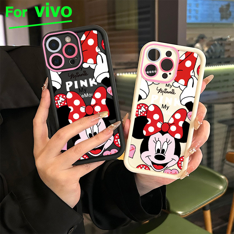 สำหรับ Vivo เคสโทรศัพท์วิโว่ Y200 Y20 Y20s กรอบเลนส์สีชมพู Y12s Y12A มินนี่ Y17 Y12 Y15 Y11 Y12i Y15A โทรศัพท์วิโว