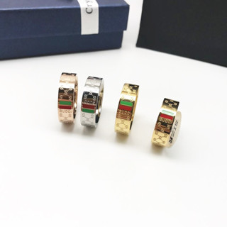 แหวนเหล็กไทเทเนียม ไม่ซีดจาง ทอง 18K เหมาะสำหรับเด็ก