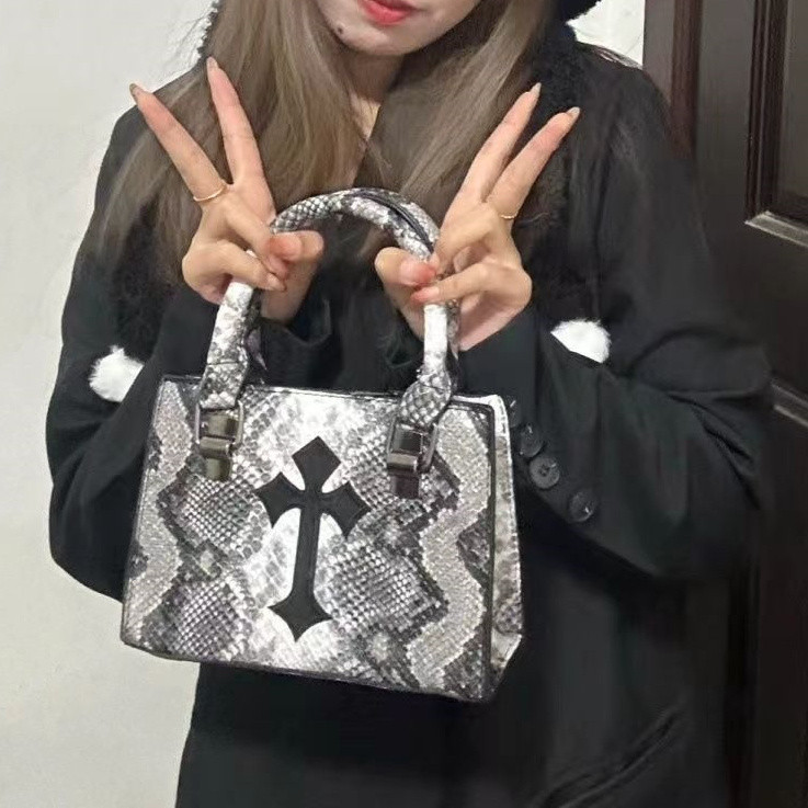 Cross Handbag Asian Culture Dark Shoulder Crossbody Small Square Bag y2k Hot Girl High-value