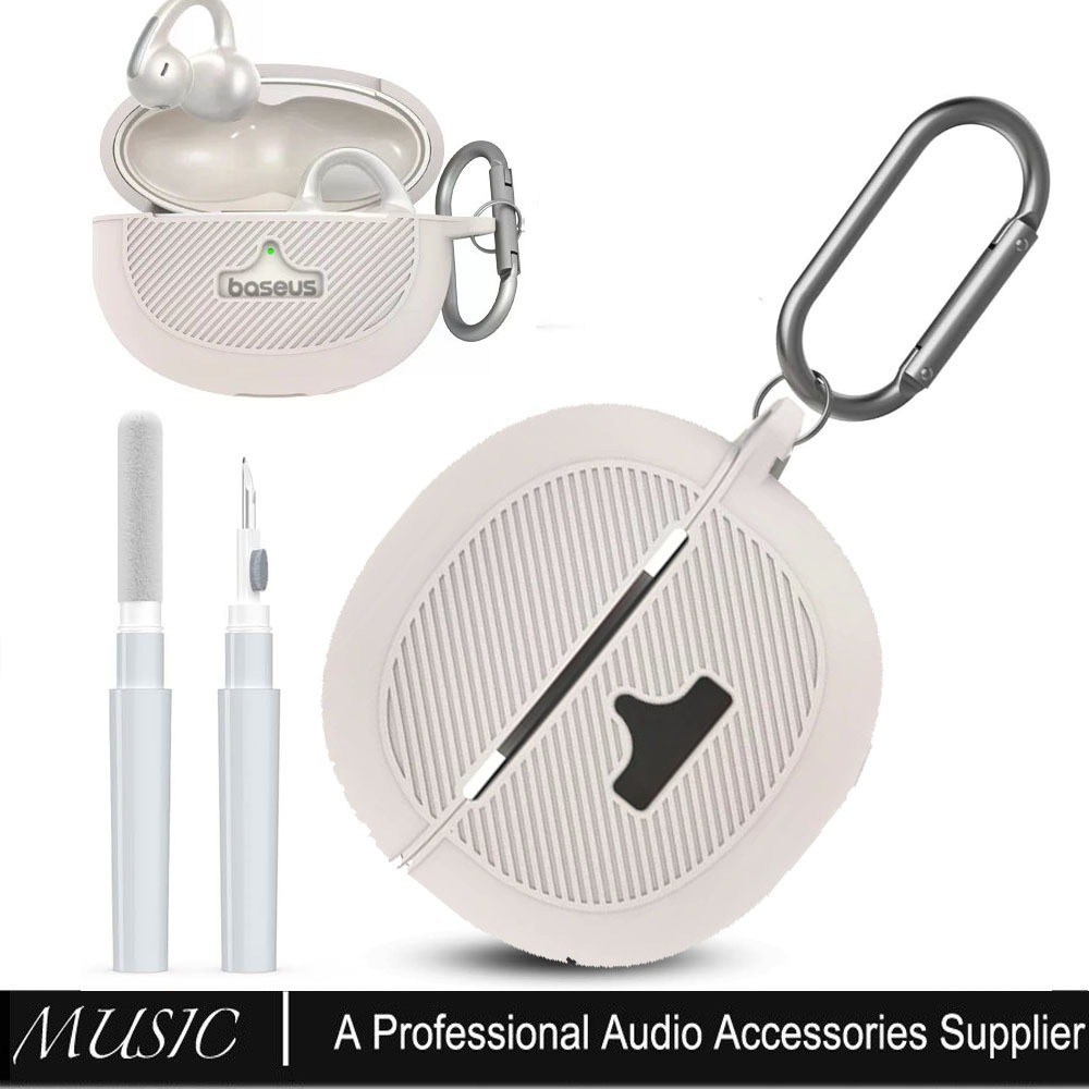 สําหรับ Baseus Bowie MC1 Pro กรณีชุดทําความสะอาด,ซิลิโคนกันกระแทกป้องกันโลโก้การออกแบบที่มองเห็นได้ส