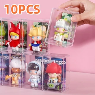 10PCS กล่องโมเดล ตู้โชว์อะคริลิค ตู้โชว์ตุ๊กตา พลาสติกใส วางซ้อนและจัดวางฟรี ประหยัดพื้นที่