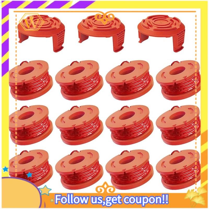Replacement Grass Trimmer Line Spool(15pcs), 10ft Edger Line Spool รุ่นสําหรับ WA0010 ความเข้ากันได้
