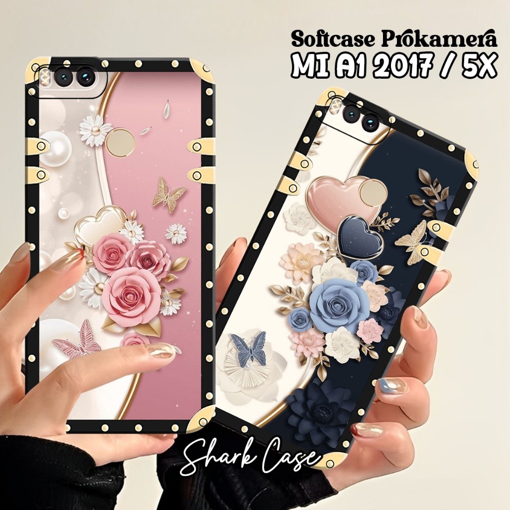 HP Softcase REDMI A1 2017 / REDMI 5X / 4X / 4A / 5A / 6A / 7A / 9A / 5 / 5 PLUS / 6 Flower Frame Mot