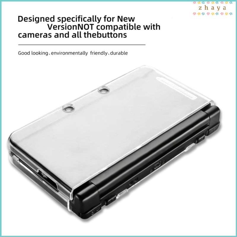 ZHAYA ฝาครอบพลาสติกสําหรับ New 3DS XL LL New 3DS Clear Protector Case