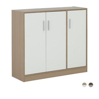 Furinbox ตู้รองเท้า 3 บาน รุ่นมินิโอ ขนาด 90 ซม. - มี 2 สีให…