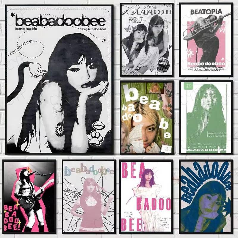 นักร้อง B-Bea-badoo-beeES HD ศิลปะโปสเตอร์ สำหรับตกแต่งห้องนั่งเล่นและห้องนอน