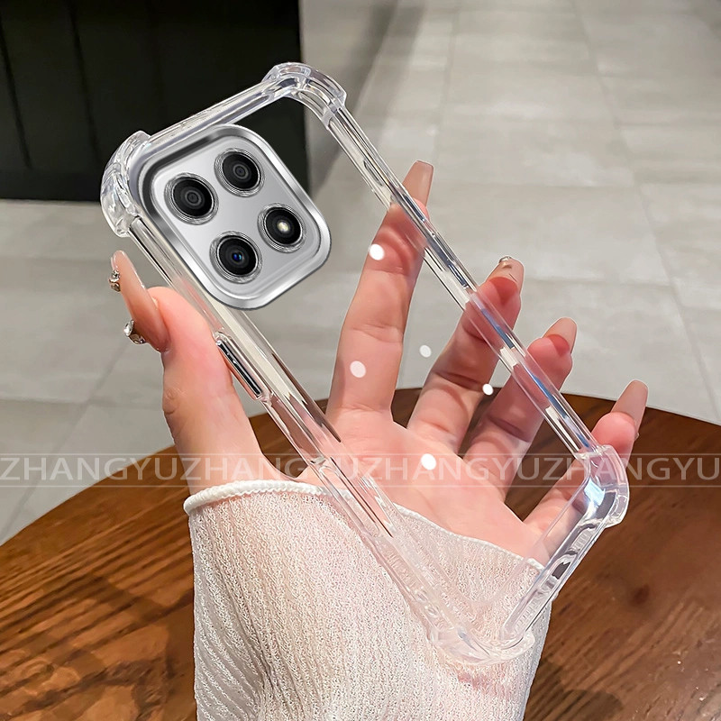 สําหรับ Honor X6C X6 X6S X8 4G 5G X6A X5B plus X6B X8A X8B X8C 400 สมาร์ท Electroplated กันกระแทกเคสโทรศัพท์ลายแมวน่ารัก TPU นุ่มป้องกัน HM - รูปที่ 5