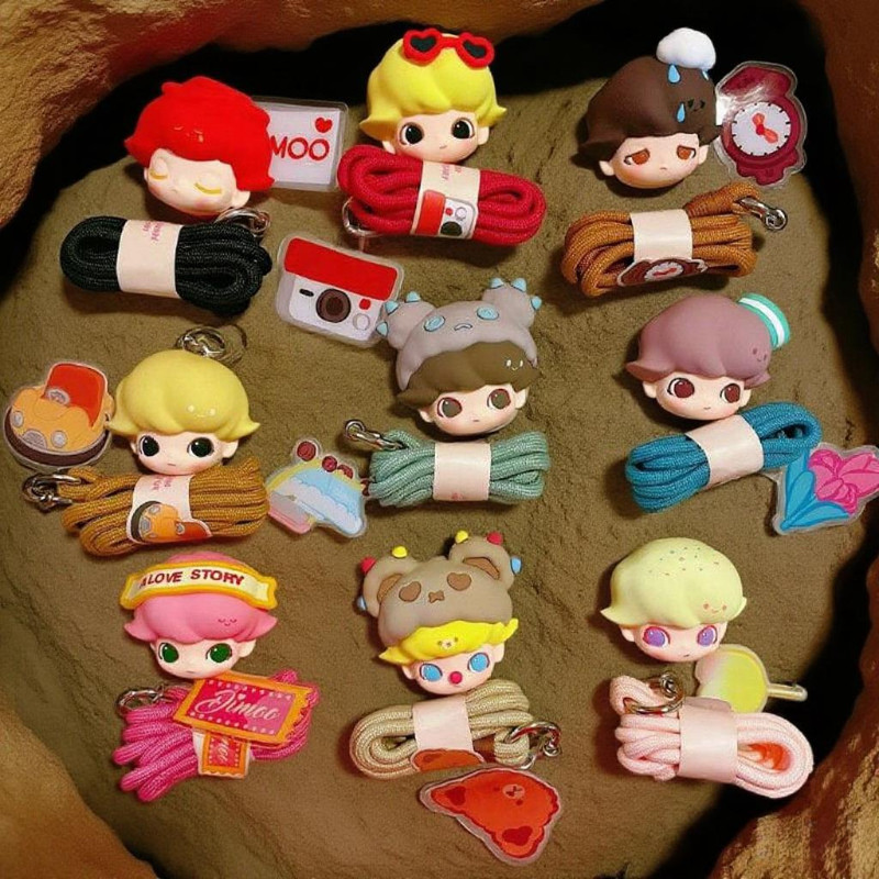 POPMART DIMOO Dating Day Series Mystery Box Lanyard ของขวัญวันเกิดเล่นอินเทรนด์ ราคา ถูกที่สุด ดีลบีเคเค