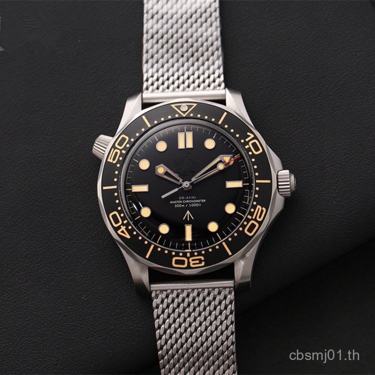 Oujia VS007 ไร้ที่ติต่อ Death Bond Seahorse OR300 Series นาฬิกากลไกอัตโนมัติส่องสว่างดําน้ําผู้ชายน้