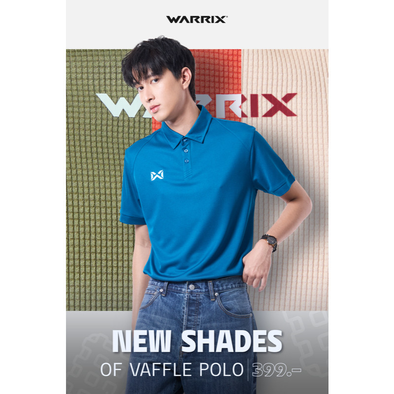 WARRIX เสื้อโปโล VAFLE POLO (WA-222PLACL34) 2025