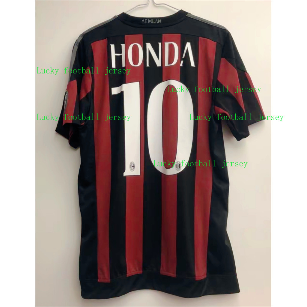 2015/16 AC Milan Home ACM Football Retro Vintage เสื้อคุณภาพสูง 15-16