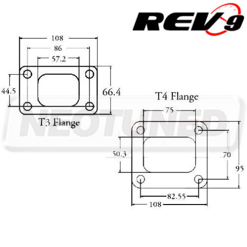 ดัดแปลง A31 S13 1JZ 2JZ E36 E46 ท่อไอเสีย Manifold Plantain Turbo T3 ถึง T4 อะแดปเตอร์หน้าแปลน