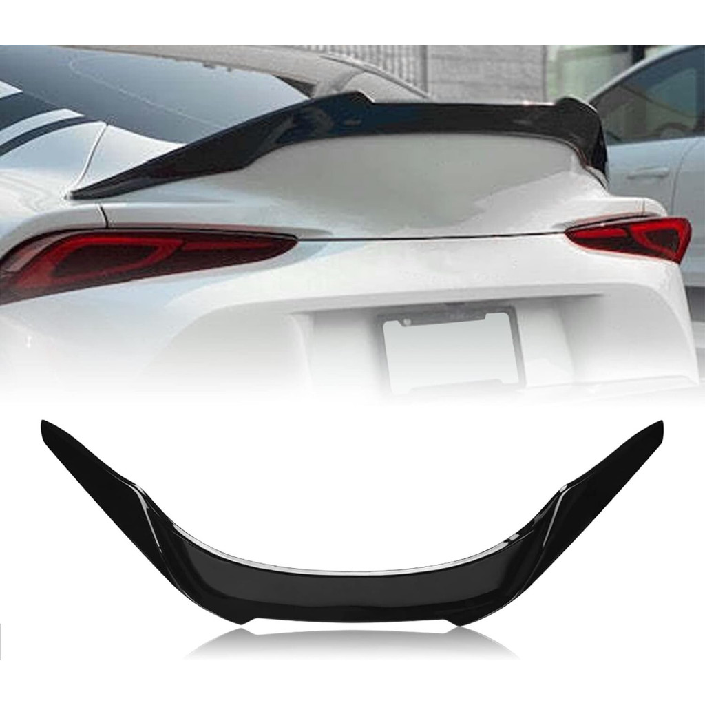 สําหรับปี 2020-2024 TOYOTA GR SUPRA A90 A91 สีสีดํา HIGHKICK TRUNK SPOILER WING