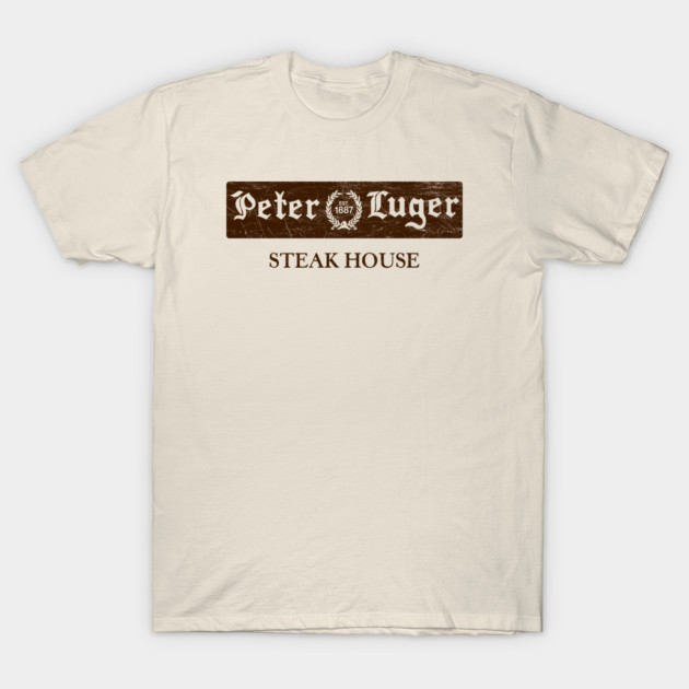 เสื้อยืด Vintage Vintage Peter Steak Luger T-Shirt แท้ Cotton 100% น่ารัก ใส่สบายๆ S-5XL สีพื้น