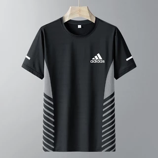 เสื้อยืดคอกลมผู้ชาย ทรงหลวมแห้งเร็ว สไตล์สมาร์ทด้วยการออกแบบทันสมัยสำหรับฤดูร้อน #JXL-3202-AD