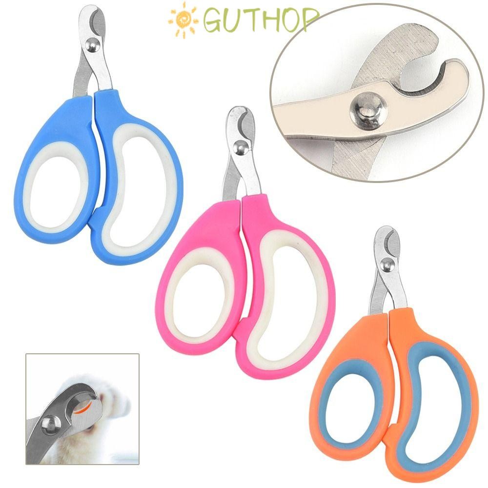 GUTHOP Cat Claw Trimmer, Cat Grooming Nail Care Pet Nailclippers, Grooming Scissor Clipper Metal Dog