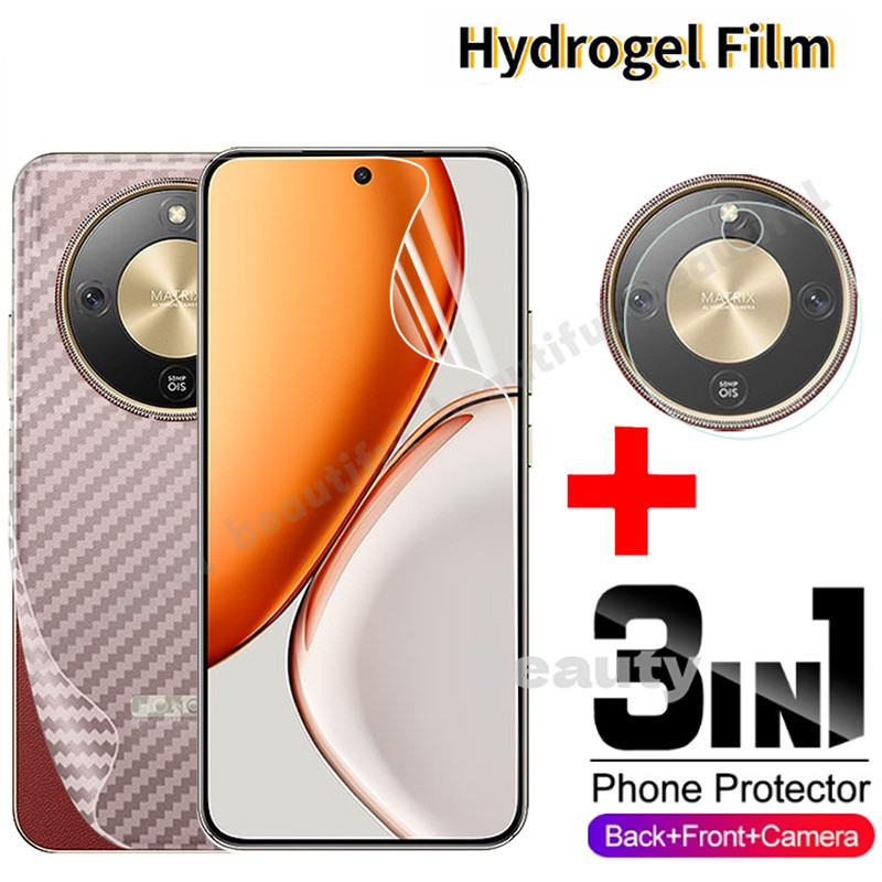 3in1 ฟิล์มไฮโดรเจลด้านหน้าสําหรับ Honor X9D X9 D X9C สมาร์ท X9A X7D X7B X7C X8C HonorX9C ฟิล์มป้องกั