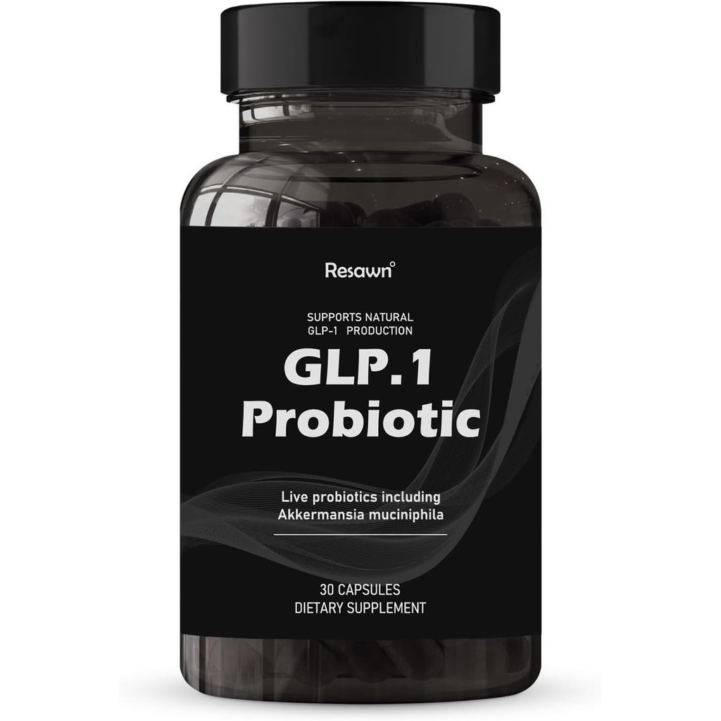 GLP-1 Probiotic 30 แคปซูล - 500M AFU Multi-Strain Probiotic + พรีไบโอติก, Naturally Support GLP-1 Pr