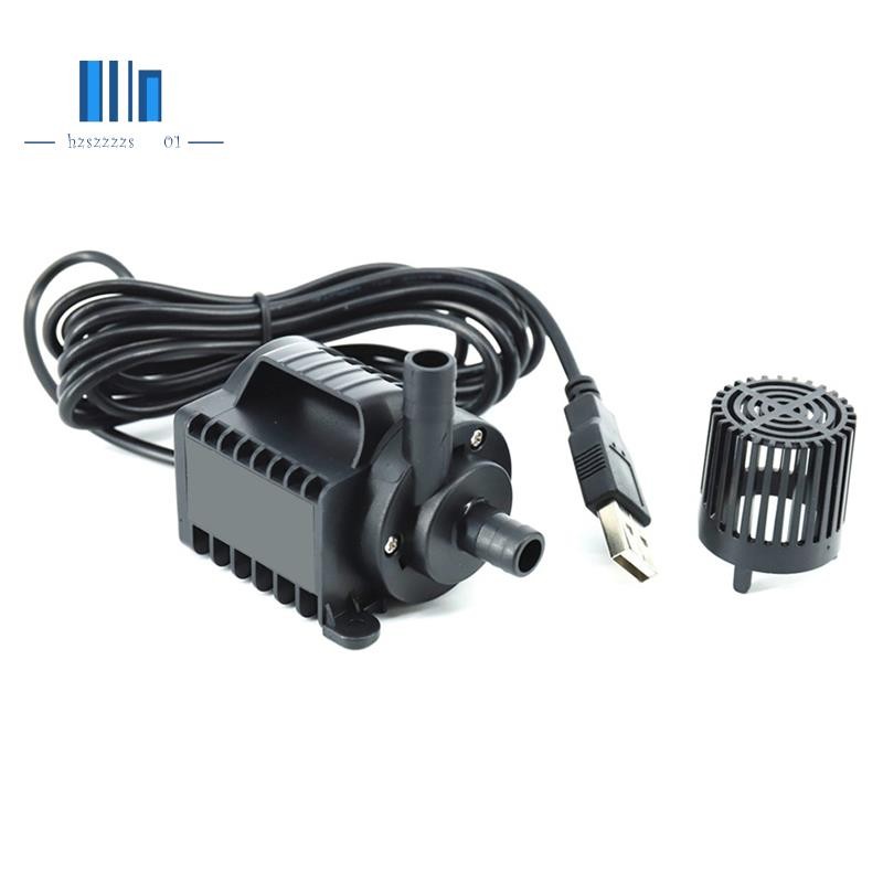5V Submersible ปั๊มน้ํา 0-600L/H ปั๊มน้ําพุขนาดเล็ก 8 ระดับปรับ 0-7.2ft ยก USB ชาร์จสําหรับสระว่ายน้