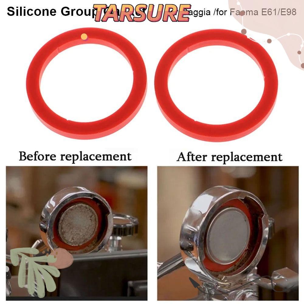 TARSURR 1 ชิ้นซิลิโคนกลุ่มปะเก็น, E61 Leakproof Group Head Seal Kit, ทนทาน 8.0 มม.O-Ring ปะเก็น Coff
