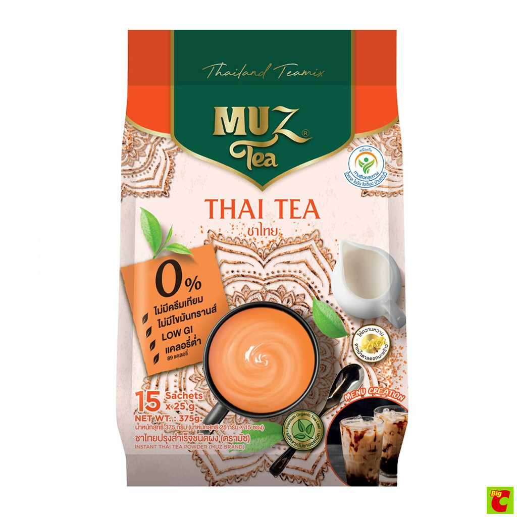 มัซที ชาไทยปรุงสำเร็จชนิดผง 25 ก. แพ็ค 15 ซอง