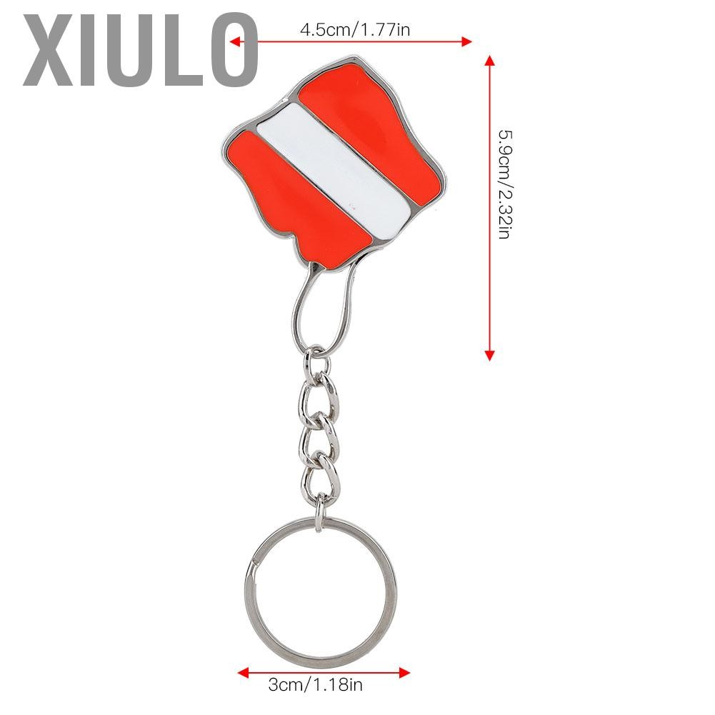 Xiulo Xiulo-th Aqxreight Zinc Alloy Diving ธีม Dive Flag Key Key Keychain Keys (A)