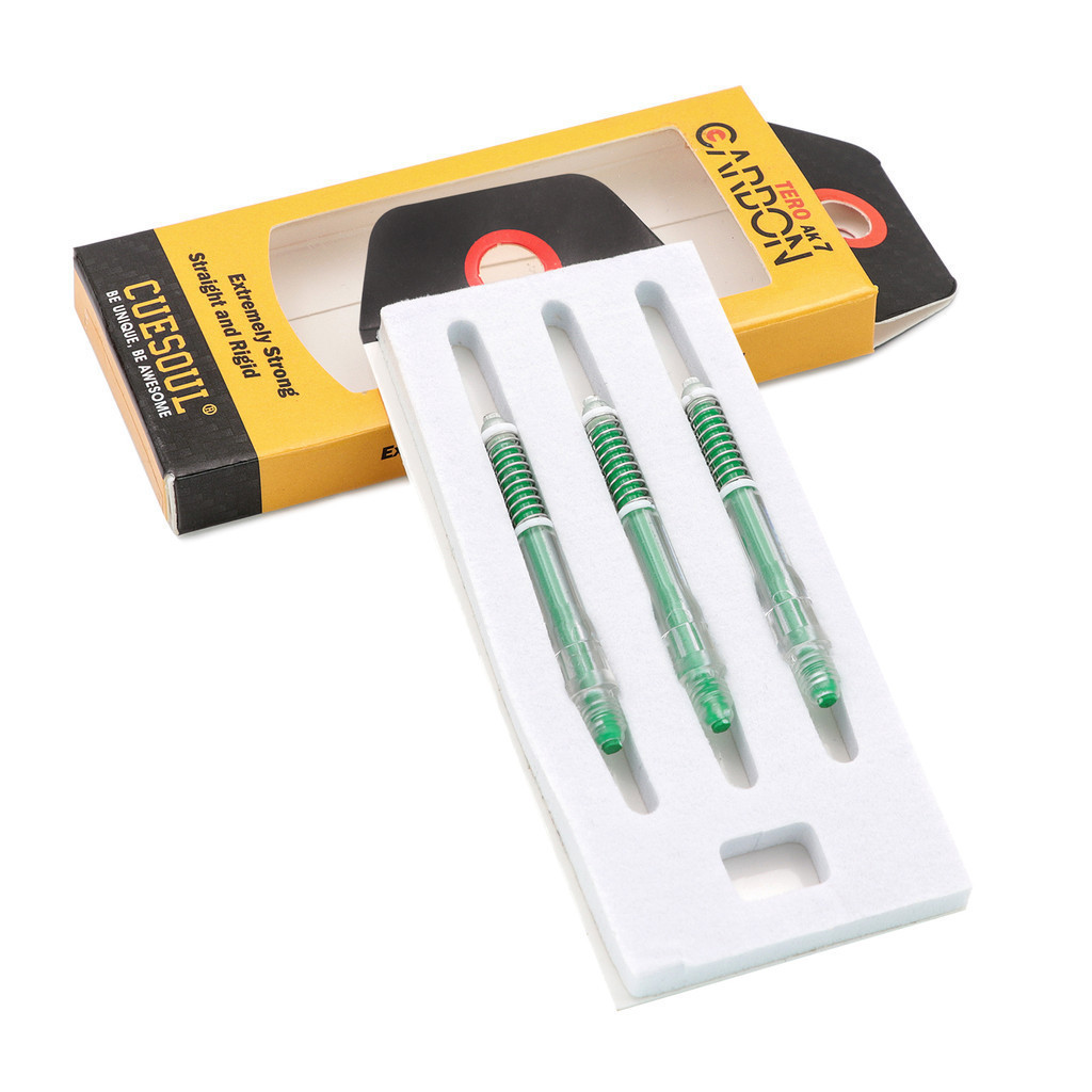 CUESOUL TOERO AK7 Carbon Dart Shafts/Stem Built-in Spring Telescopic-Green