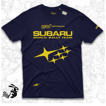 Subaru World Rally Baju เสื้อยืดไมโครไฟเบอร์