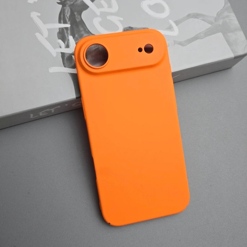 Simple Hard PC เคสโทรศัพท์สําหรับ iPhone 17 Pro Max Air 16 16E 15 Plus 14 Pro Max Matte สีทึบกันกระแทกฝาครอบกันชน