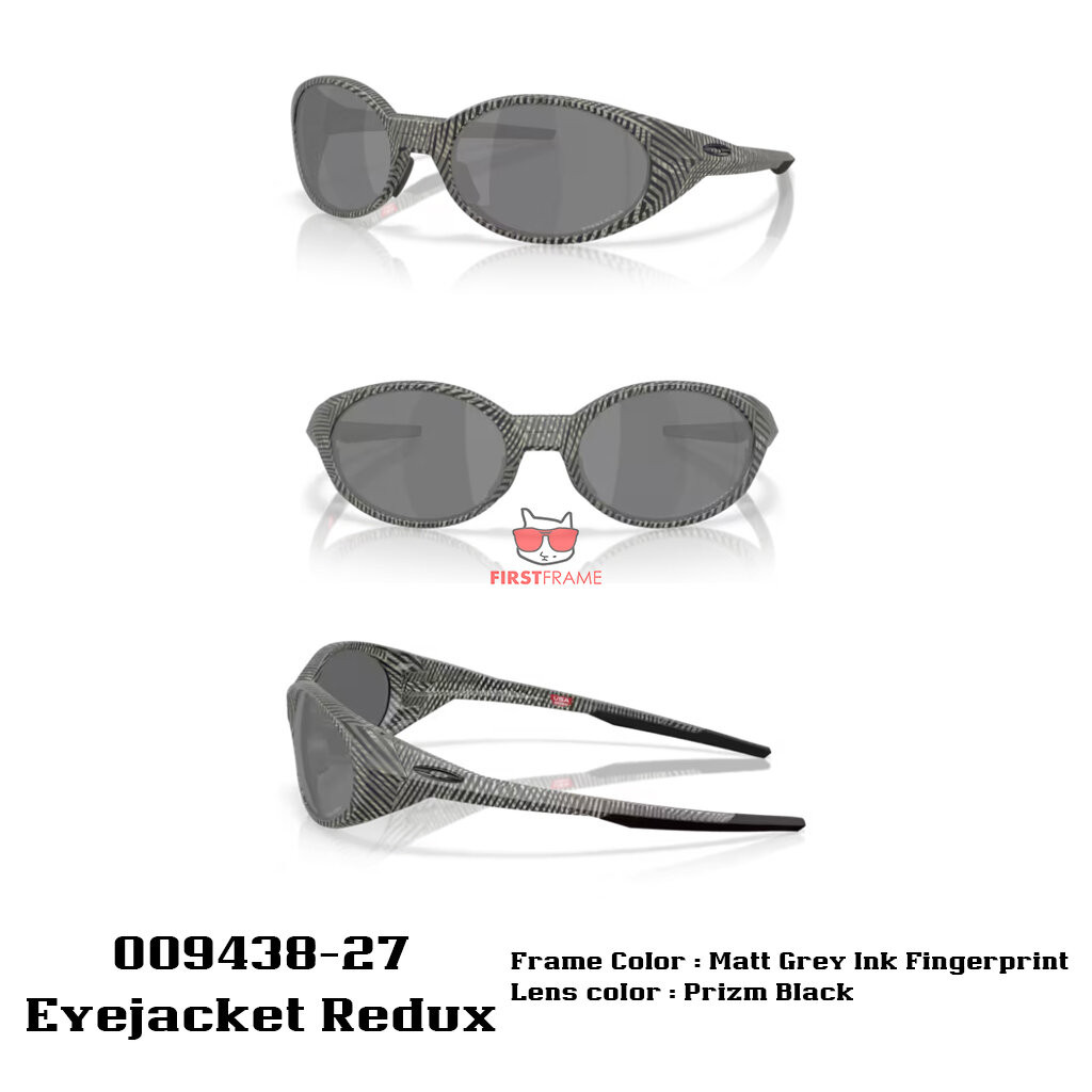 OAKLEY OO9438-27 EYEJACKET REDUX Matt grey ink fingerprint