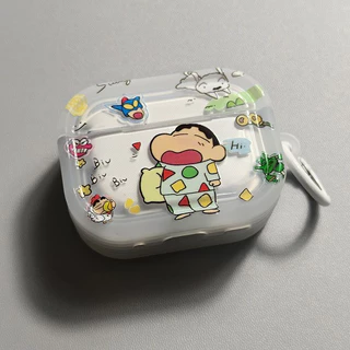 Sleepy Crayon Shin Chan AirPodsPro3 เคส AirPods 4/3/2/1 สําหรับฝาครอบป้องกันหูฟัง Apple