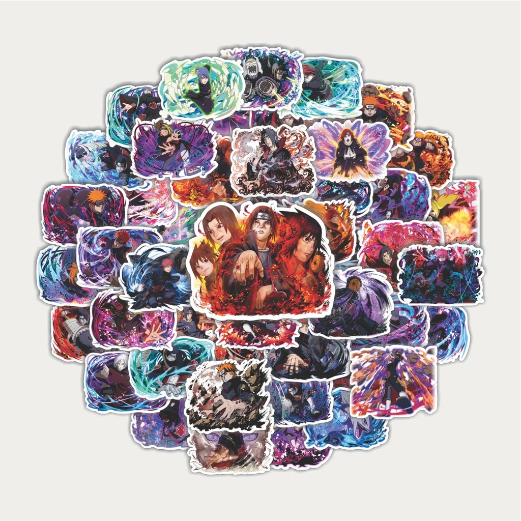 สติ๊กเกอร์แพ็คแอคชั่น - Akatsuki Rogue Ninja | สติ๊กเกอร์ TUMBLR | สติ๊กเกอร์แล็ปท็อปสําหรับกระเป๋าเ