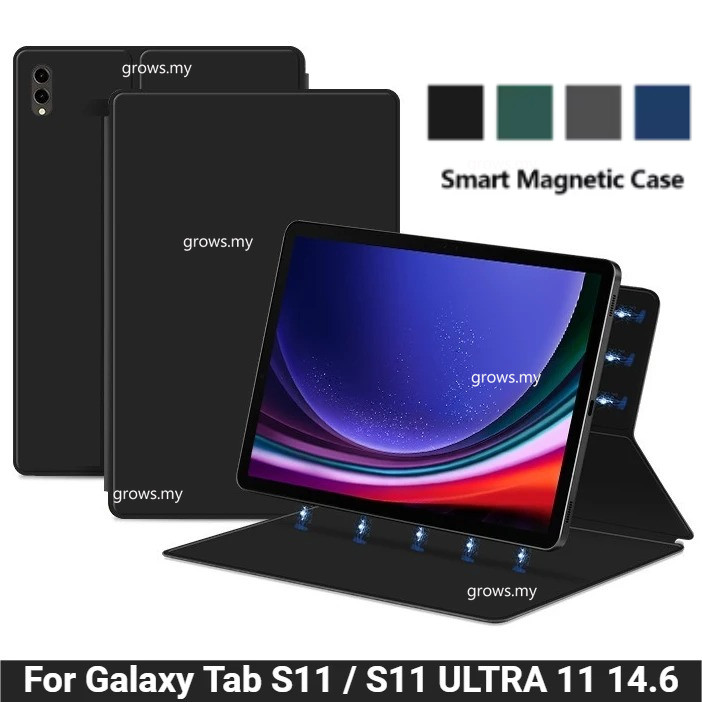 สําหรับ Galaxy Tab S11 / S11 Ultra 11 14.6 กรณีสมาร์ท Slim สําหรับ Samsung SM-X730 SM-X736B SM-X930 SM-X936B แม่เหล็กดูดซับฝาครอบ