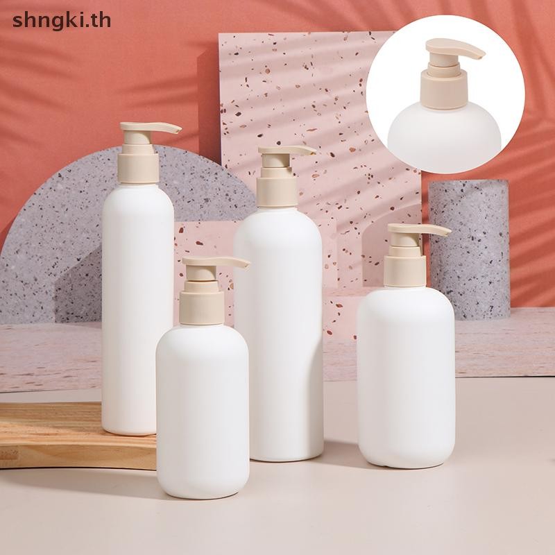 ซงกิ 200-500มล ขวดปั้มพลาสติกสีขาวพร้อมหัวปั๊มอะคริลิค 60-100 ชิ้น รีฟิล nl