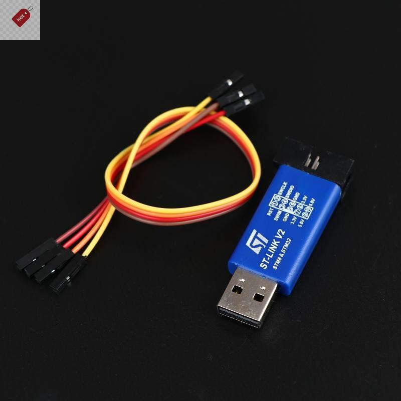ALIK 1/2/3 ชิ้น ST LINK V2 LINK STLINK STM8 STM32 จําลองดาวน์โหลดโปรแกรมเมอร์ W ฝาครอบสาย Emulator D