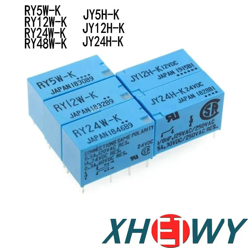2-5PCS รีเลย์ RY5W-K RY12W-K RY24W-K RY48W-K JY5H-K JY12H-K JY24H-K JY23H-K JY101-K-23.5VDC JY25H-K 