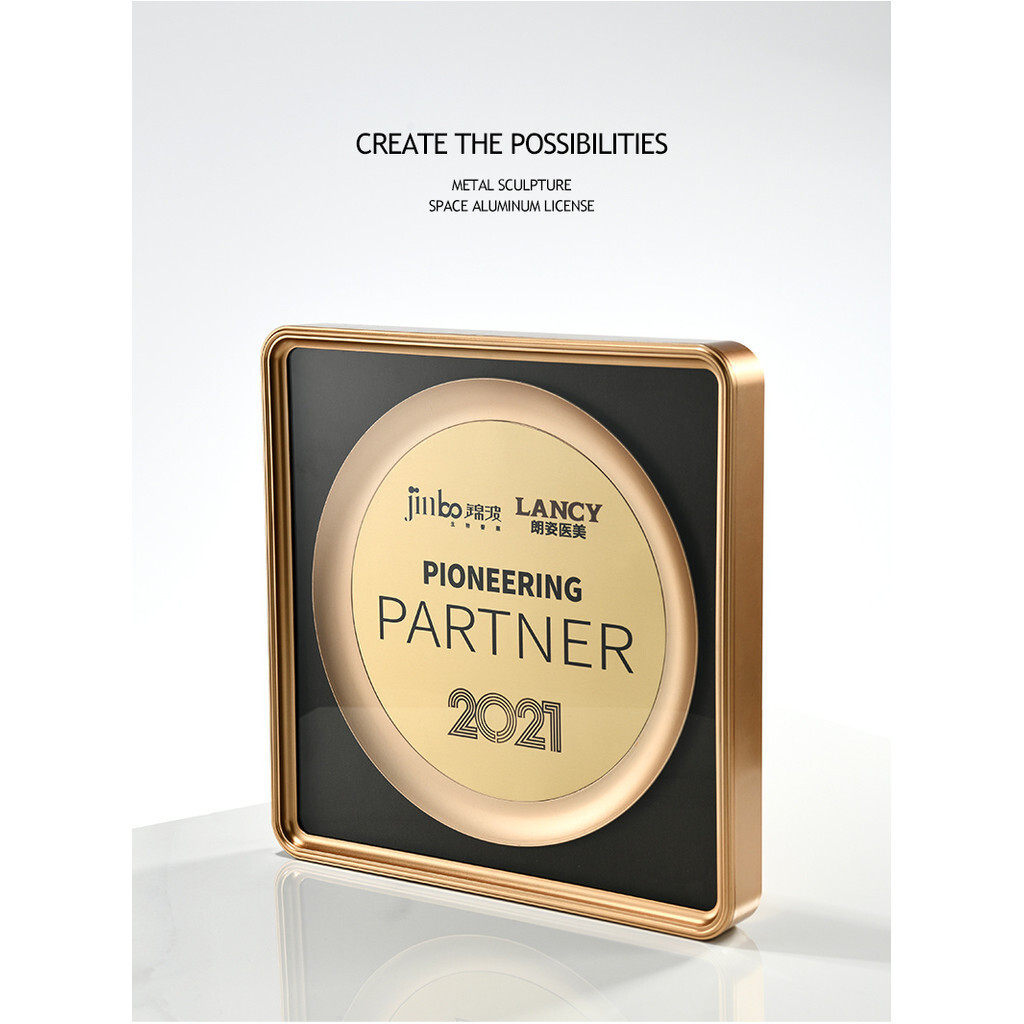 SG SELLER CustomMade เหรียญโลหะตัวแทนร่วมกรอบการ์ด Honor Tablet House แท็บเล็ตใบรับรอง Trophy Busine