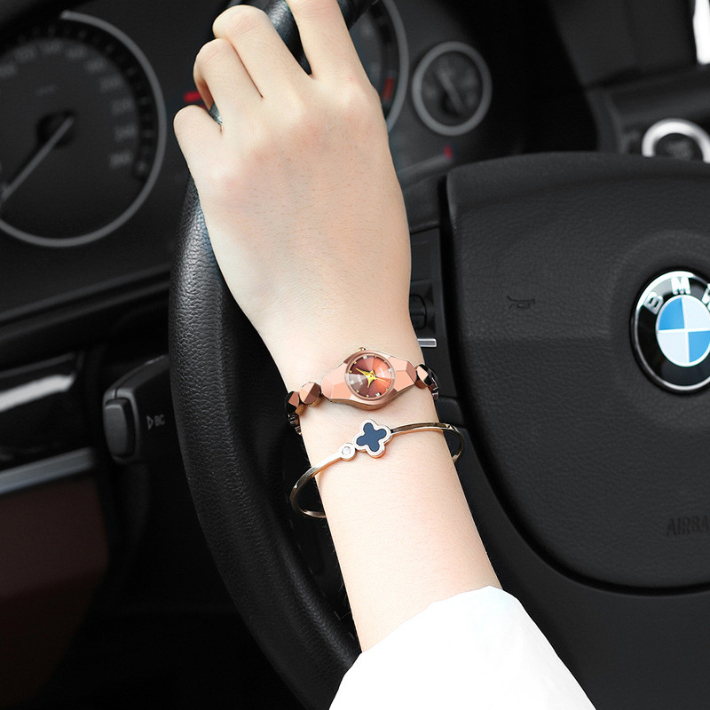 ️ tangan 2025 jam perempuan hadiah วันเกิด นาฬิกาควอตซ์สําหรับผู้หญิงกันน้ําสร้อยข้อมือนักเรียนนาฬิก