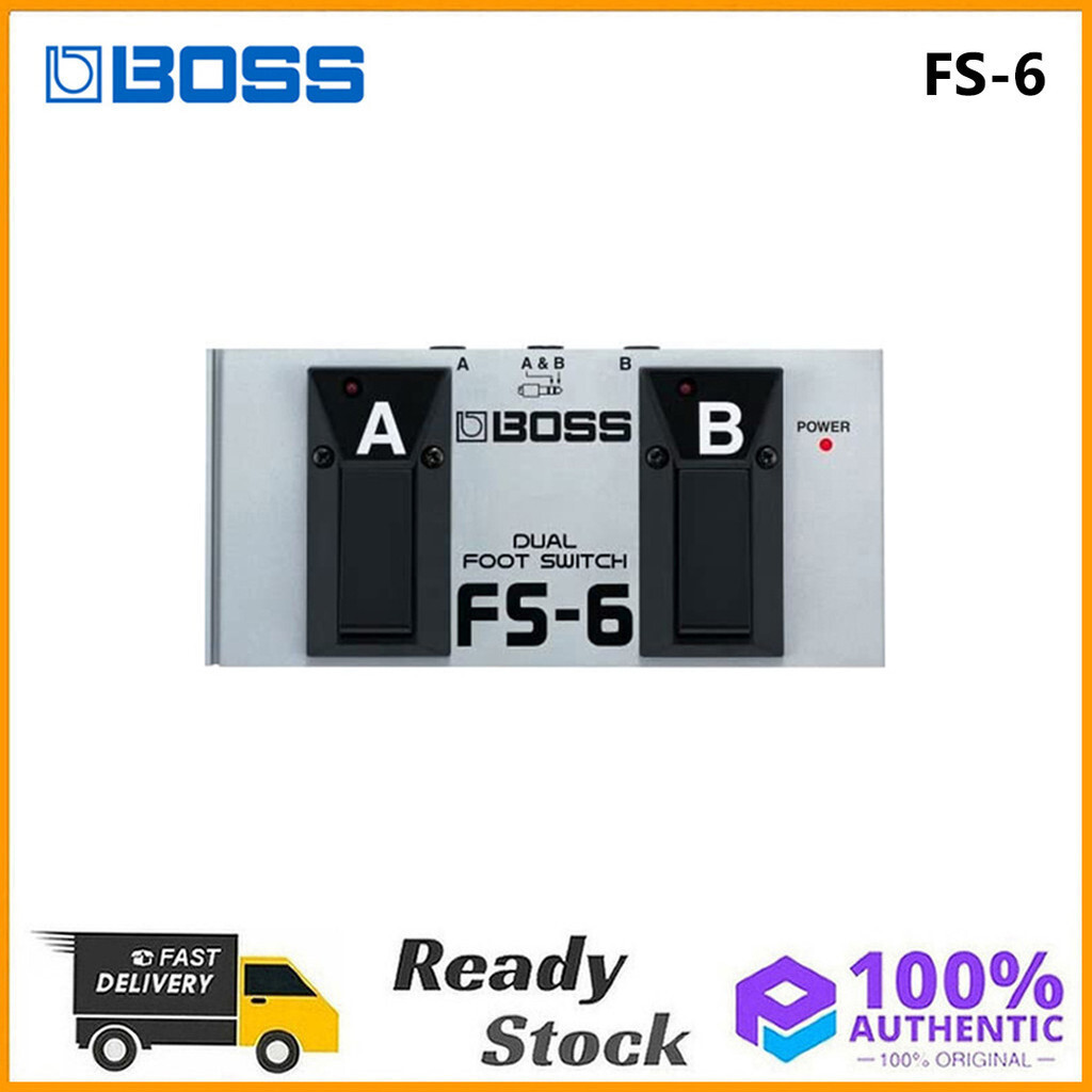 BOSS FS6 Dual Footswitch กีตาร์ไฟฟ้า KATANA ลําโพงสวิทช์เหยียบกีตาร์อะคูสติกอุปกรณ์เสริม FS 6HT99 NP