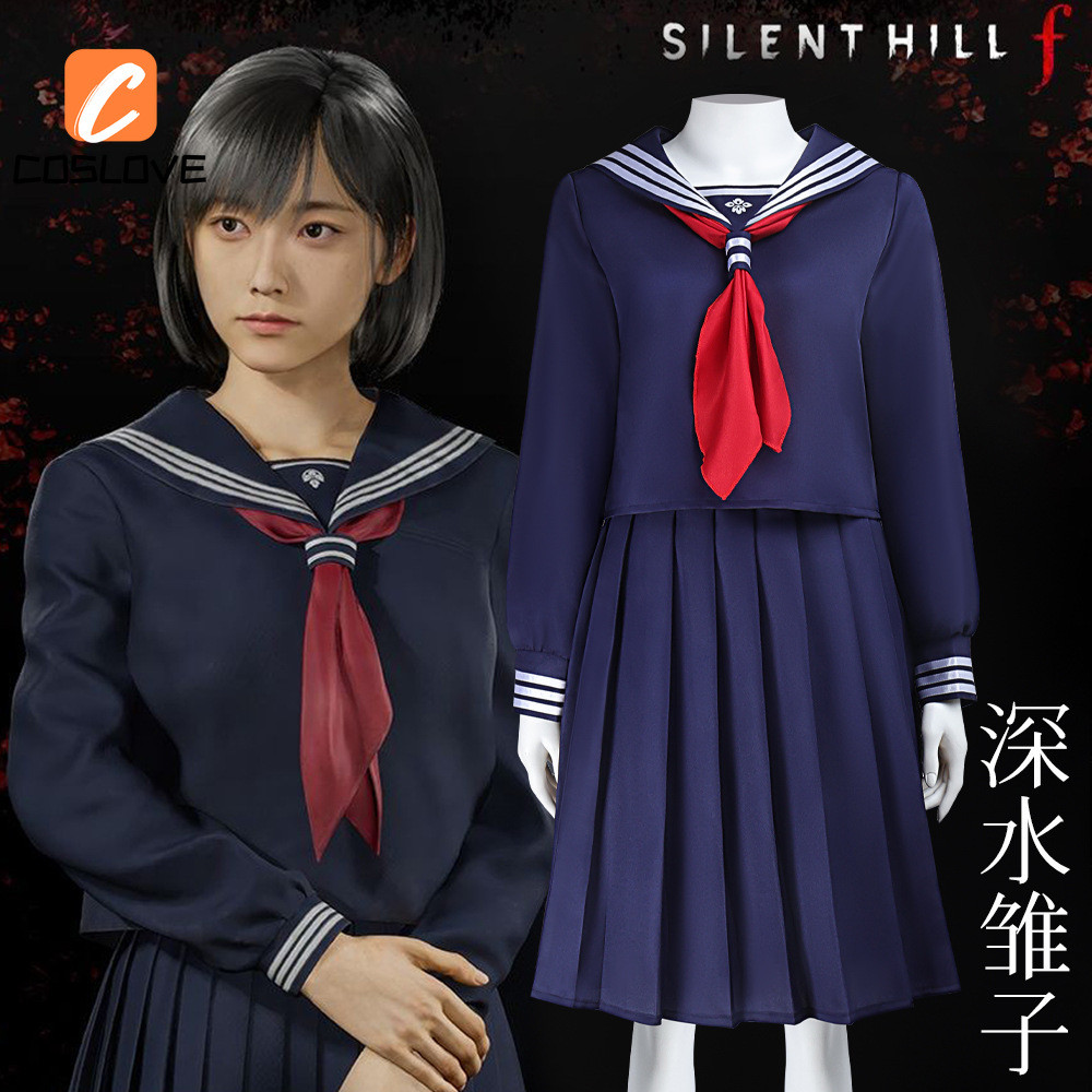 ชุดคอสเพลย์ Silent Hill F Shimizu Hinako สำหรับผู้หญิง แบบชุด JK กระโปรงยาว สไตล์.party Halloween