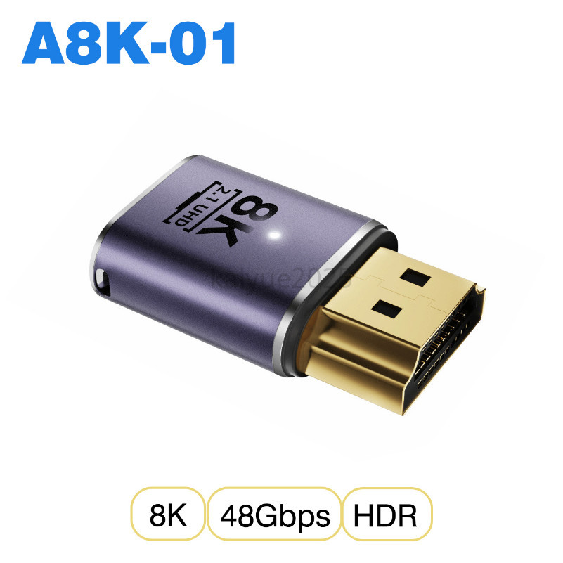 1PC สําหรับ HDTV โปรเจคเตอร์ PS4 PS5 แล็ปท็อป PCHDMI2.1 อะแดปเตอร์สาย mini micro hdmi to HDMI 2.1 Converter 48Gpbs 8K60HZ 4K120HZ KY98 - รูปที่ 6