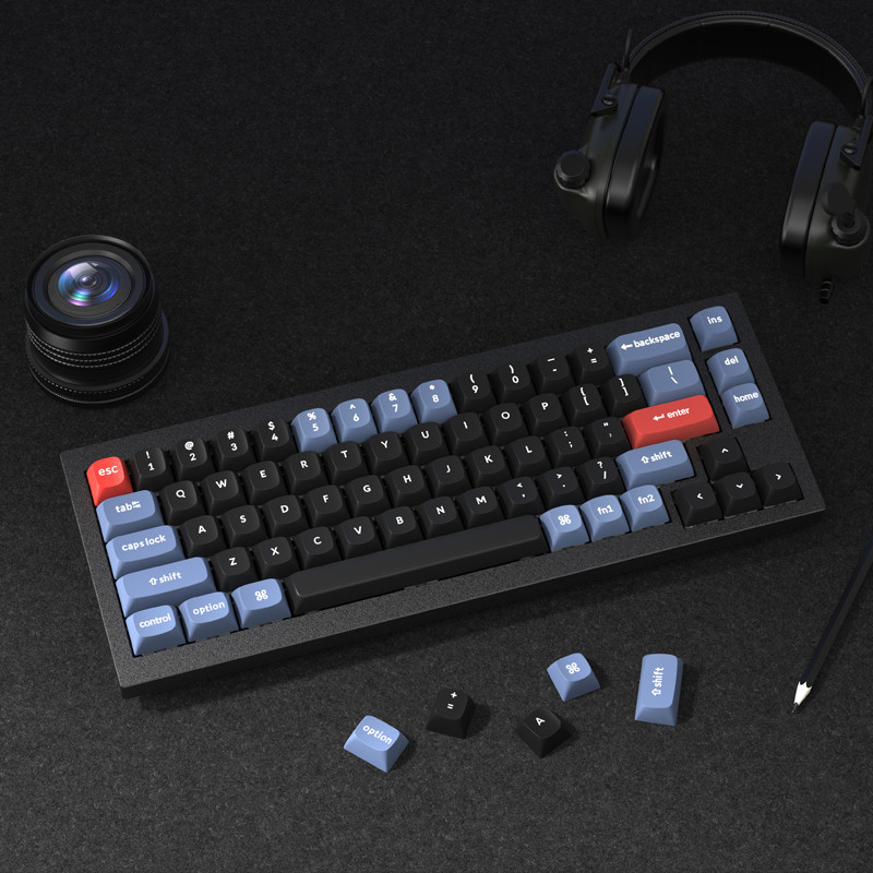 Keychron Q2 Knob 65 คอลัมน์การกําหนดค่า CNC Anode แบบกําหนดเองการออกแบบปะเก็นคีย์บอร์ดแบบกลไก QMK เป