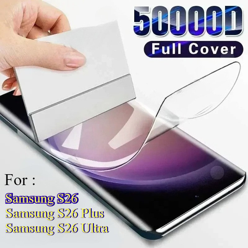 SAMSUNG ฟิล์มไฮโดรเจลสําหรับSamsung S26 Ultra S26Plus S26 + Full Cover HDป้องกันหน้าจอสําหรับSamsung