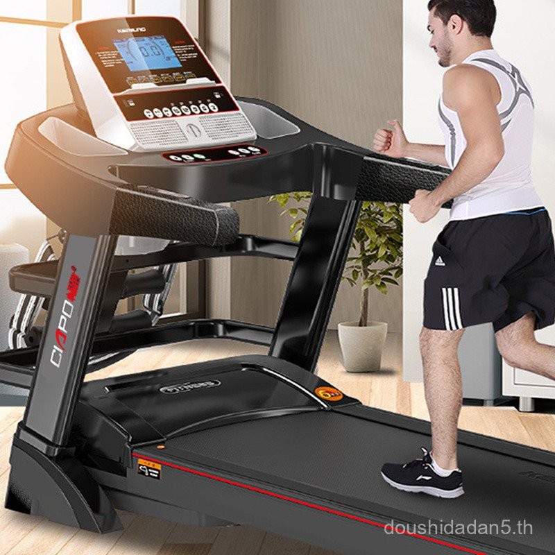T900 ลู่วิ่งไฟฟ้า พับเก็บง่าย พร้อมหน้าจอมัลติฟังก์ชันและฟังก์ชันนวด